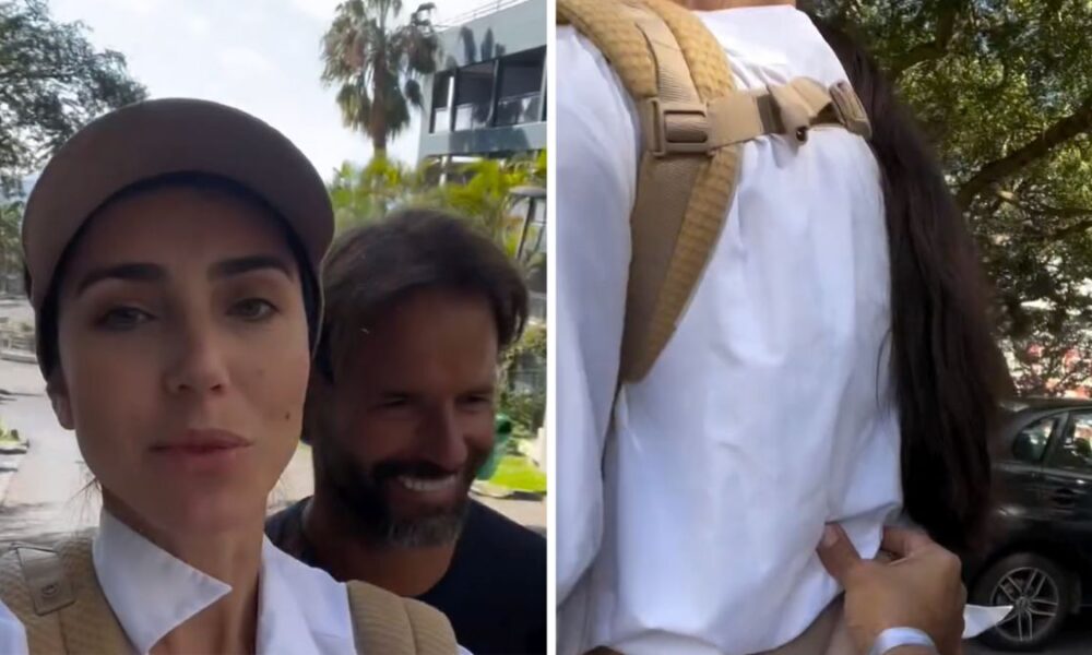 With her son on her lap, Kelly Baron reveals a “tip” for climbing: “It seems like we’re going faster…”