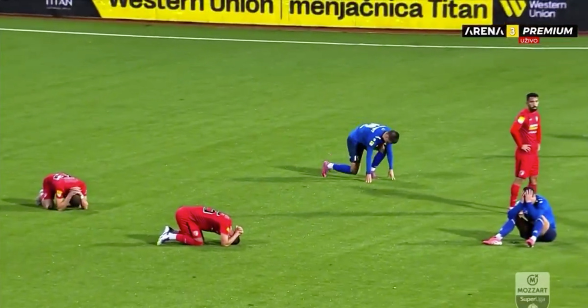 Tragedy in Serbia: players collapse on the pitch after being informed of their coach's death