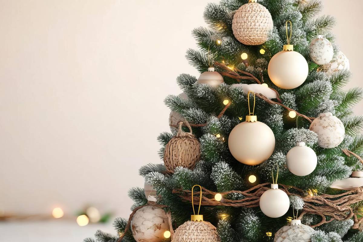 shabby chic pastel christmas tree