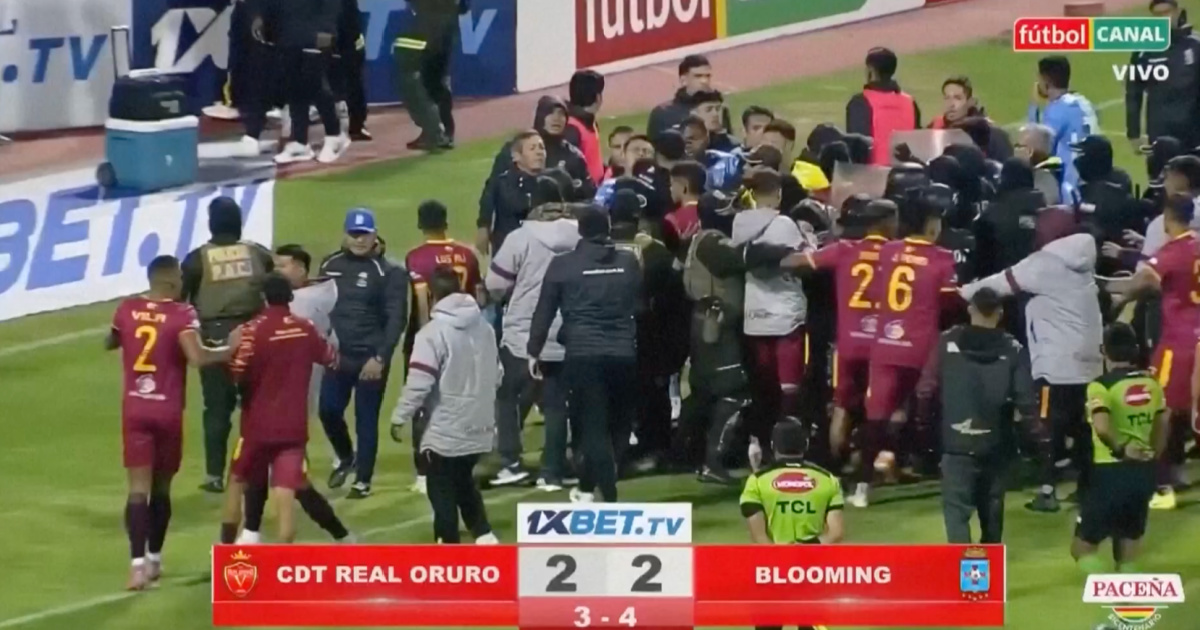 The game that became a battlefield in Bolivia: 17 red cards and tear gas
