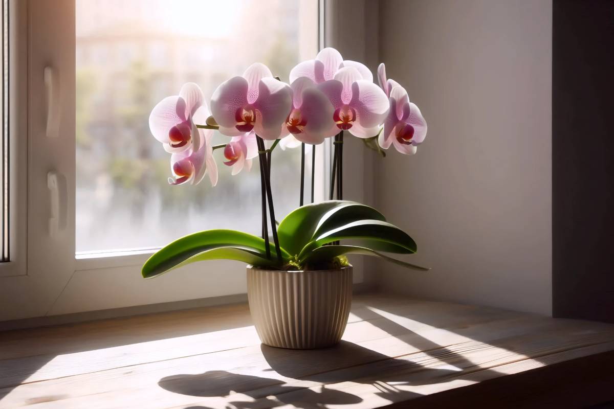 orchid in front of a window, how to make it bloom again