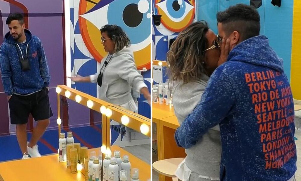 Marisa simulates an argument with Pedro Jorge and 'steals' a kiss on his mouth: “This doesn't make any sense!”