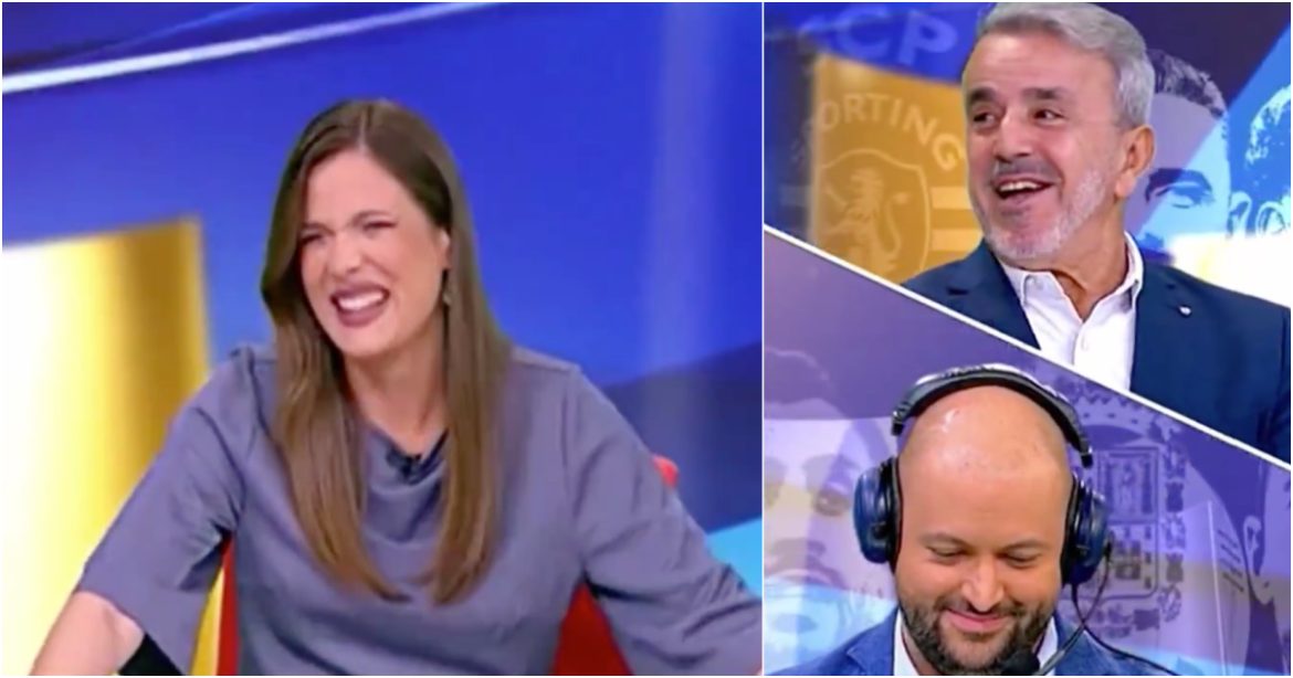 Poku left everyone laughing in the CMTV studio
