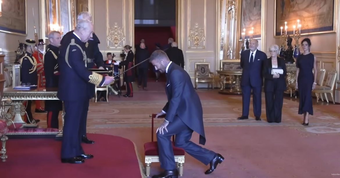 Sir David Beckham: King Charles III decorates former footballer after 15 years of waiting
