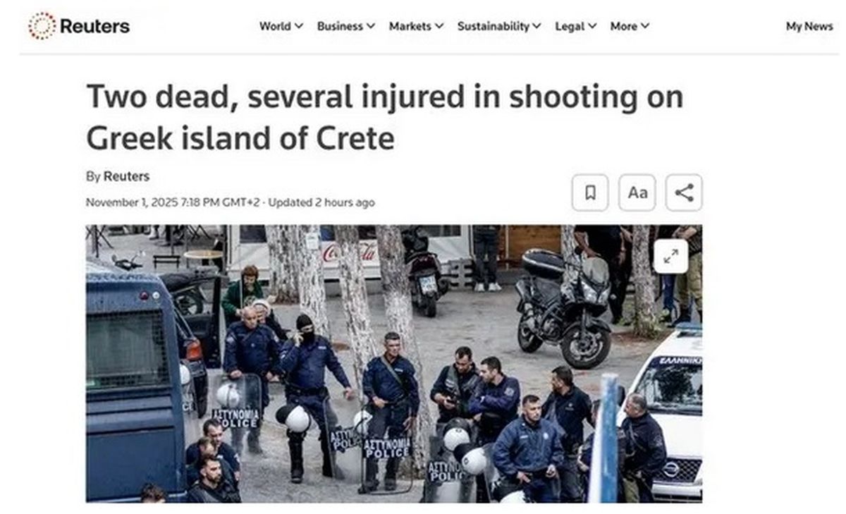 The massacre in Vorizia is a topic in the international media