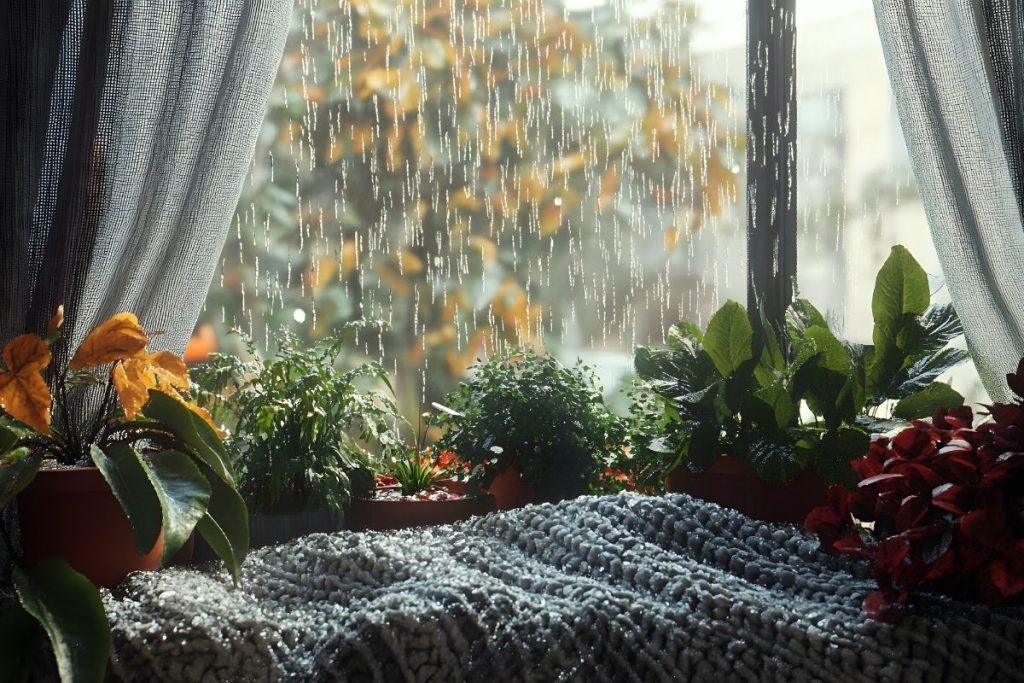 With this infusion, indoor plants can be watered once a week, replacing the usual watering