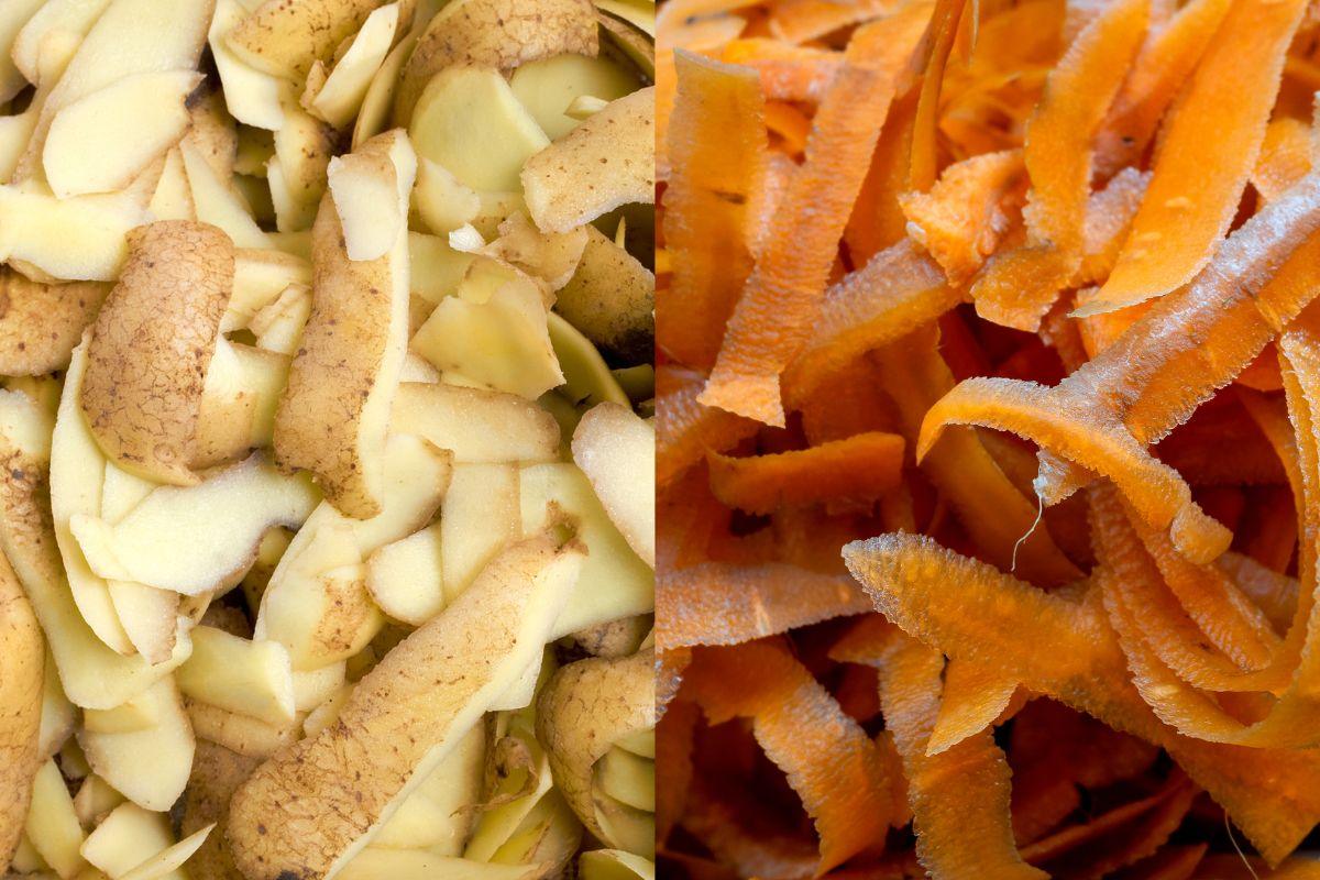 I don't throw away potato or carrot peels: I don't take them to the compost, but I use them at home once every 7 days