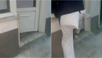 Video reveals desolate scene when opening the door of a beauty salon in Fernão Ferro