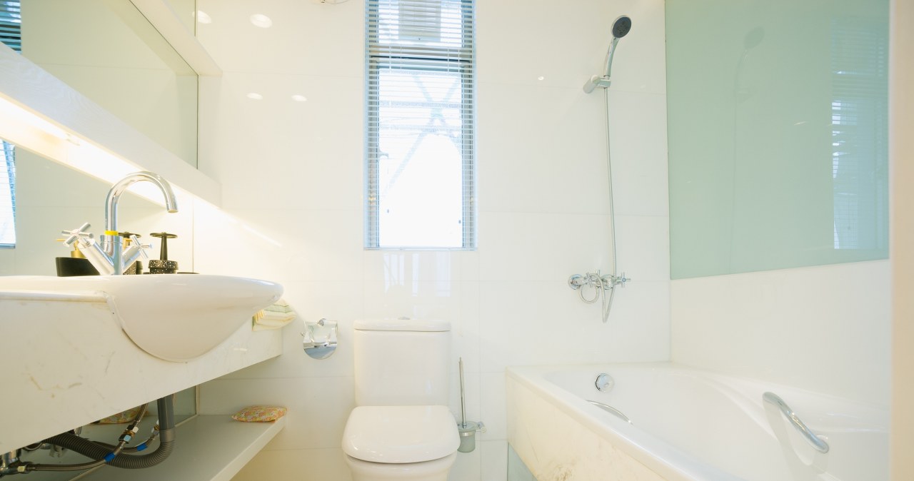 Bright colors and a consistent palette are the best choice for a small bathroom /Pixel