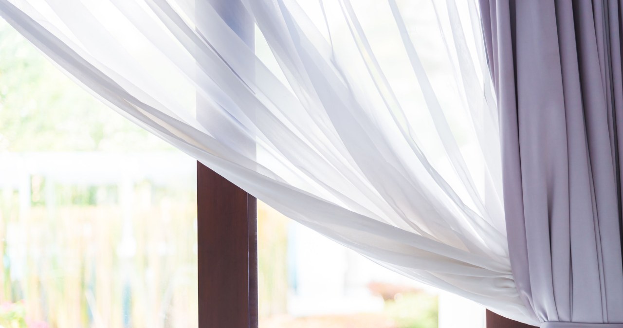 Soak the curtains in this. They will be snow-white for weeks