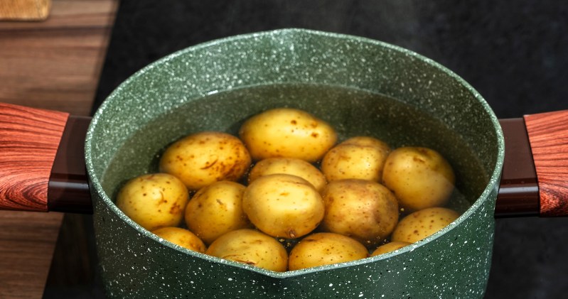 Instead of pouring it out after cooking, water the plants. It's a vitamin bomb for them
