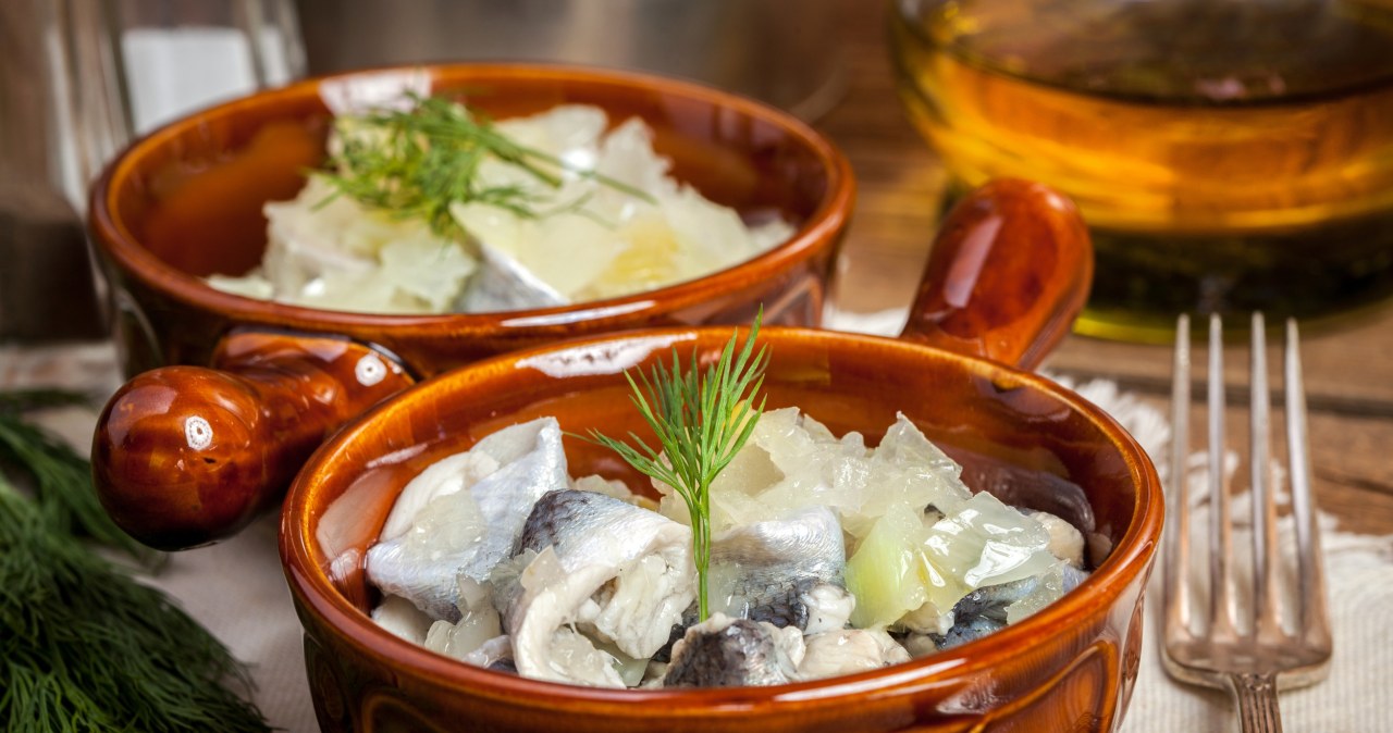 The best snack for the holiday table. Recipe for onion herrings