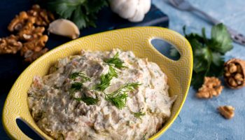 Salad with walnuts. You will make it during the holidays and repeat it on New Year's Eve, because your family will ask for it