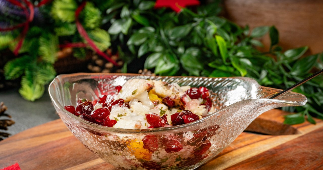 Sweet Christmas Eve herrings. Two simple ingredients completely change the taste