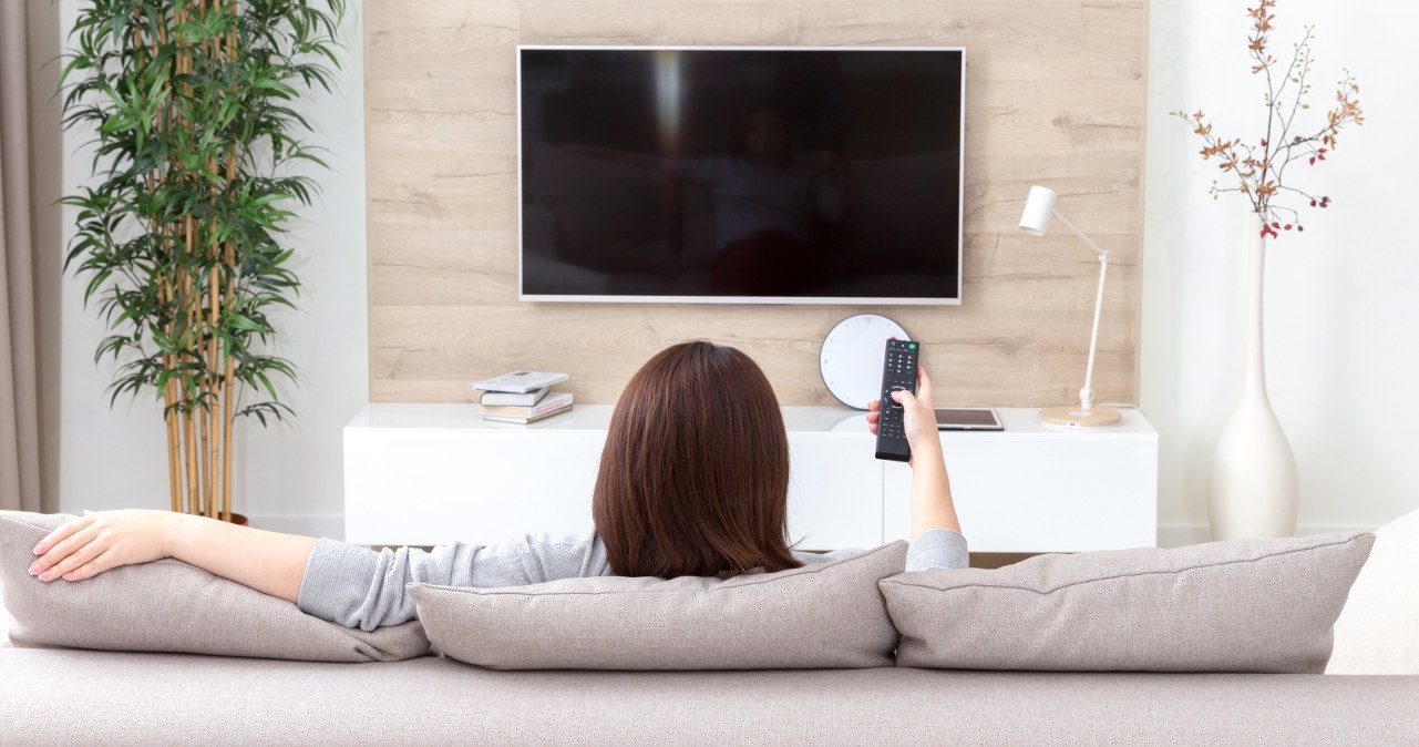 This is the worst place to put a TV. It looks bad and damages your eyesight