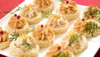 An elegant snack for guests. Perfect for Christmas and New Year's Eve