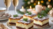 The New Year's Eve cake melts in your mouth, it is delicious and elegant. Cheesecake lovers will be delighted