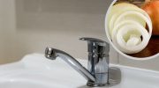​The mother-in-law rubs the tap with onion. I laughed and now I do the same