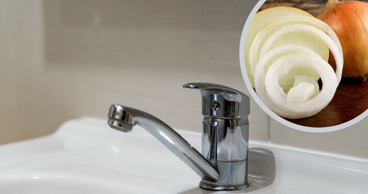 ​The mother-in-law rubs the tap with onion. I laughed and now I do the same