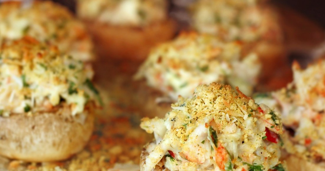 Mushrooms with this stuffing will disappear from the table in a few minutes. You'll have time to make it on New Year's Eve