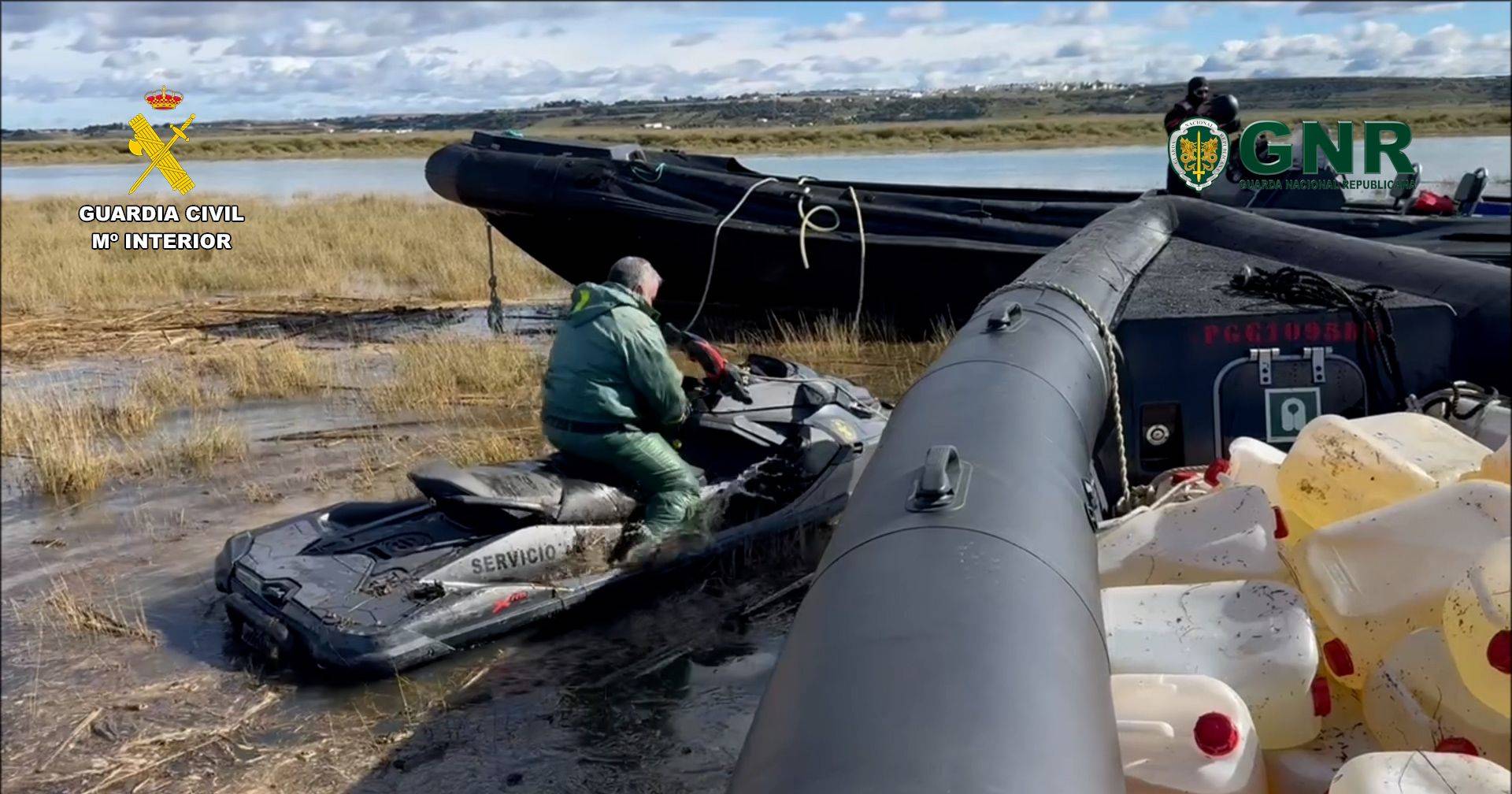 GNR and Guardia Civil seize more than 1,500 kilos of hashish over three weeks