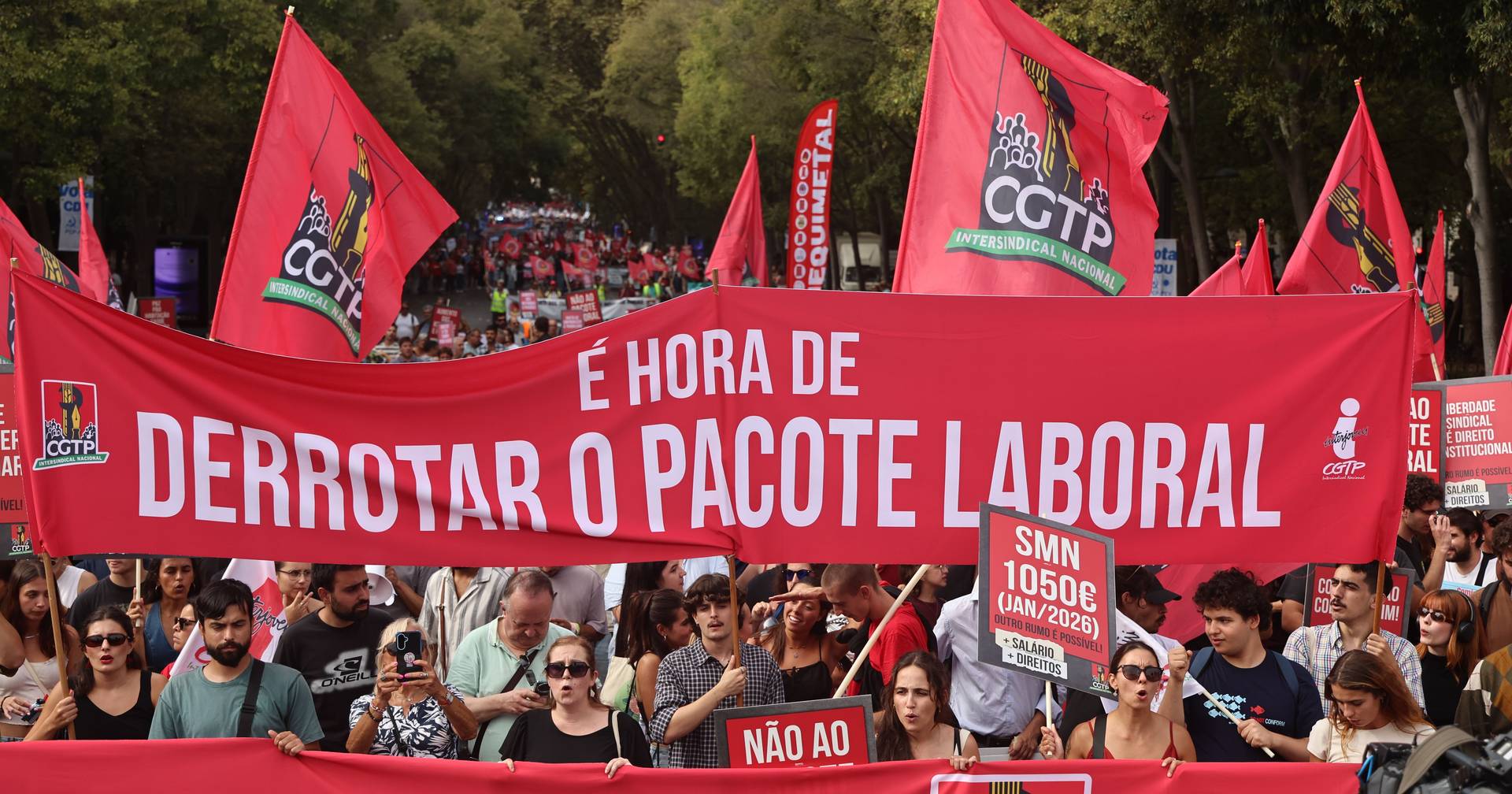 CGTP requests meeting with Montenegro and reaffirms "demand to withdraw the labor package"