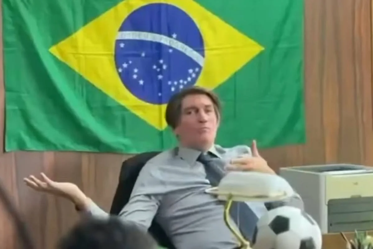 Jim Caviezel portrayed as Jair Bolsonaro