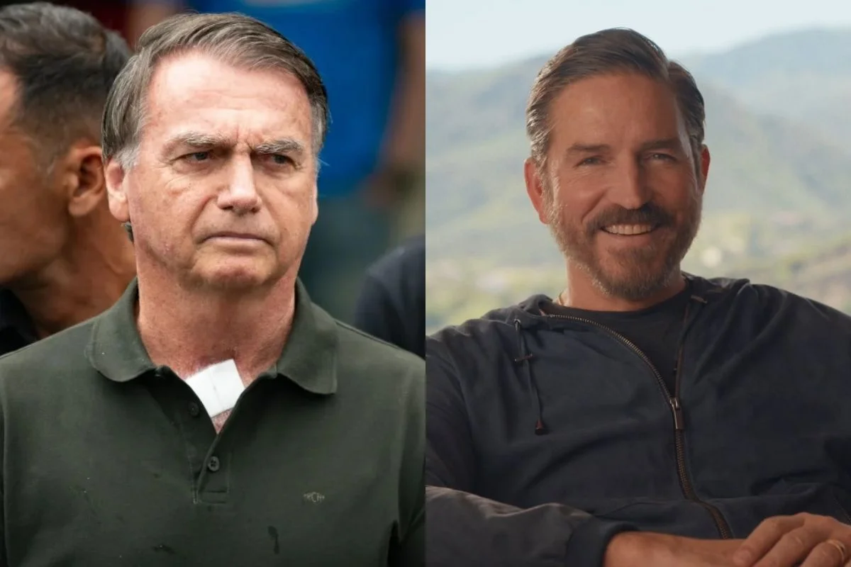 Jair Bolsonaro and Jim Caviezel