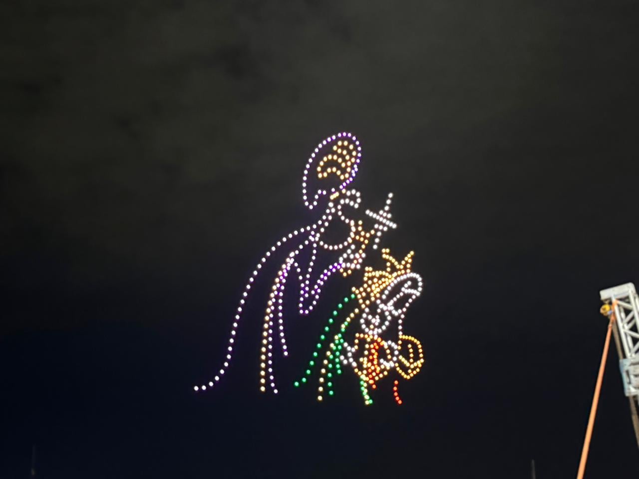 Christmas presentation on the Gameleira boardwalk moved families by combining faith, lights and innovation