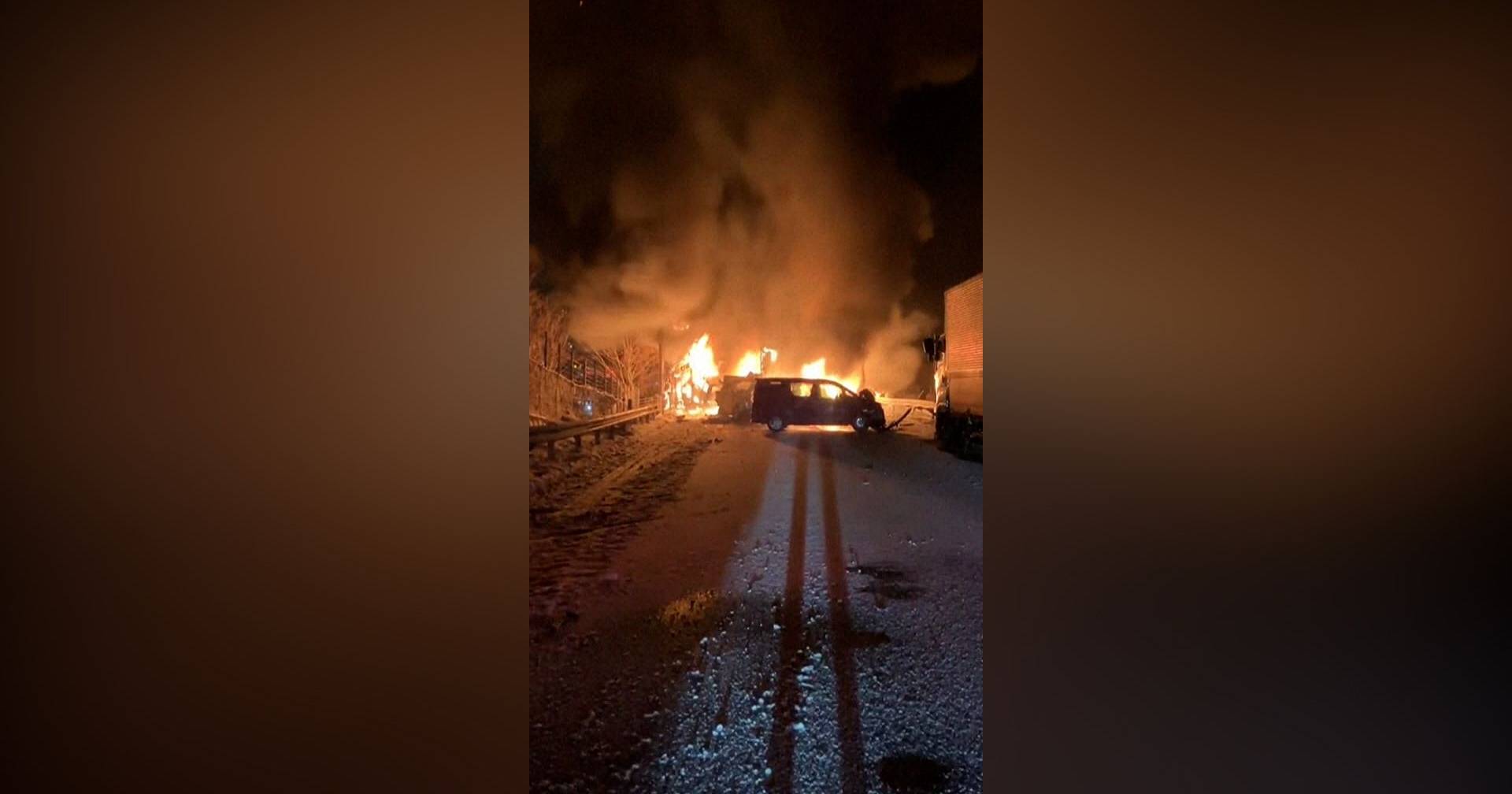 Truck collision in Japan causes accident with over 50 vehicles and two deaths