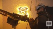 It looks like a virtual reality game, but it's a combat simulator: Ukrainian civilians learn to shoot down drones in Kiev