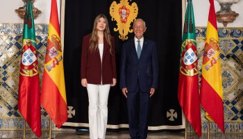Infanta Sofia com Marcelo Rebelo de Sousa.