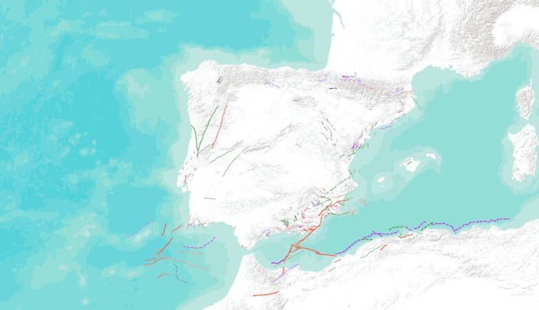 The Iberian Peninsula is rotating clockwise under Europe