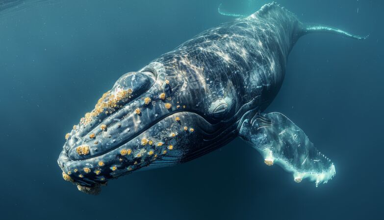 Certain whales have an intriguing relationship with small marine animals