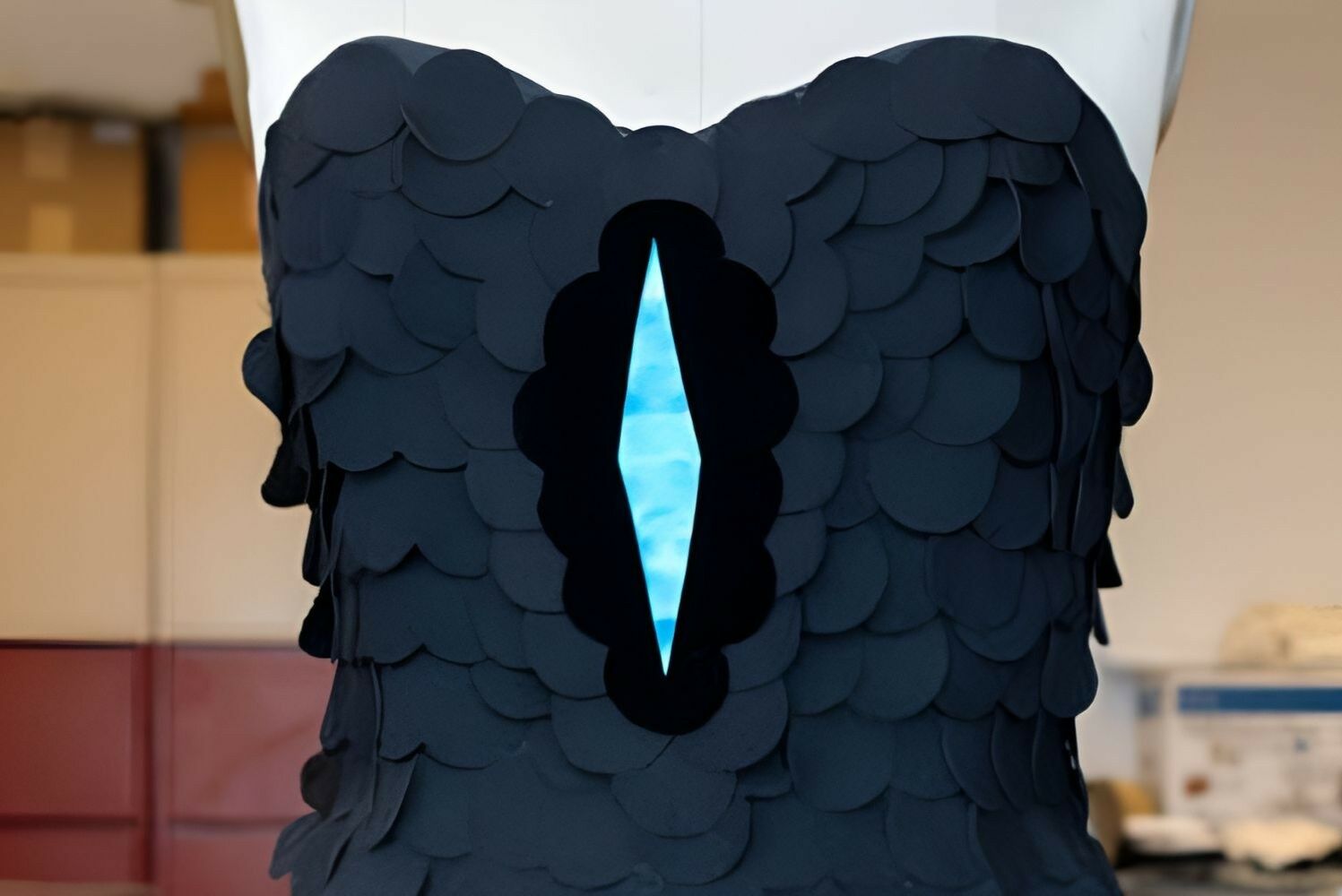 Created the blackest fabric ever. Bird served as inspiration