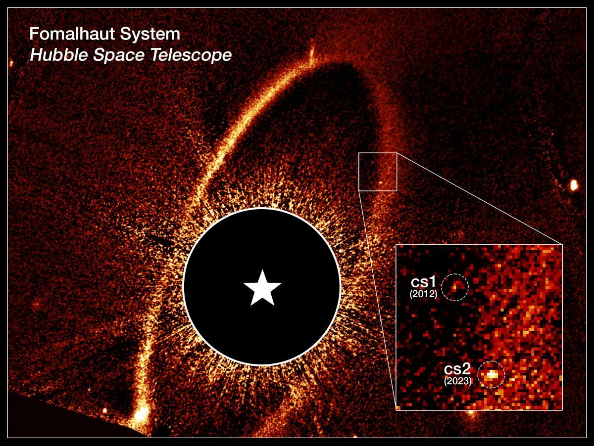 Hubble sees asteroid collisions on a nearby star for the first time