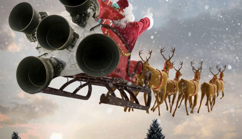 The Earth has two North Poles. What does Santa put on the GPS when he returns home?