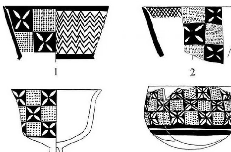 The ornament on an ancient pottery hides a secret code