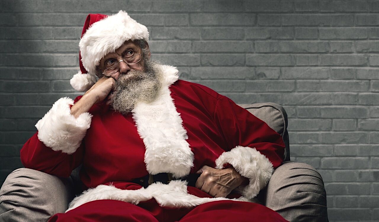 Even Santa Claus has trouble finding work these days