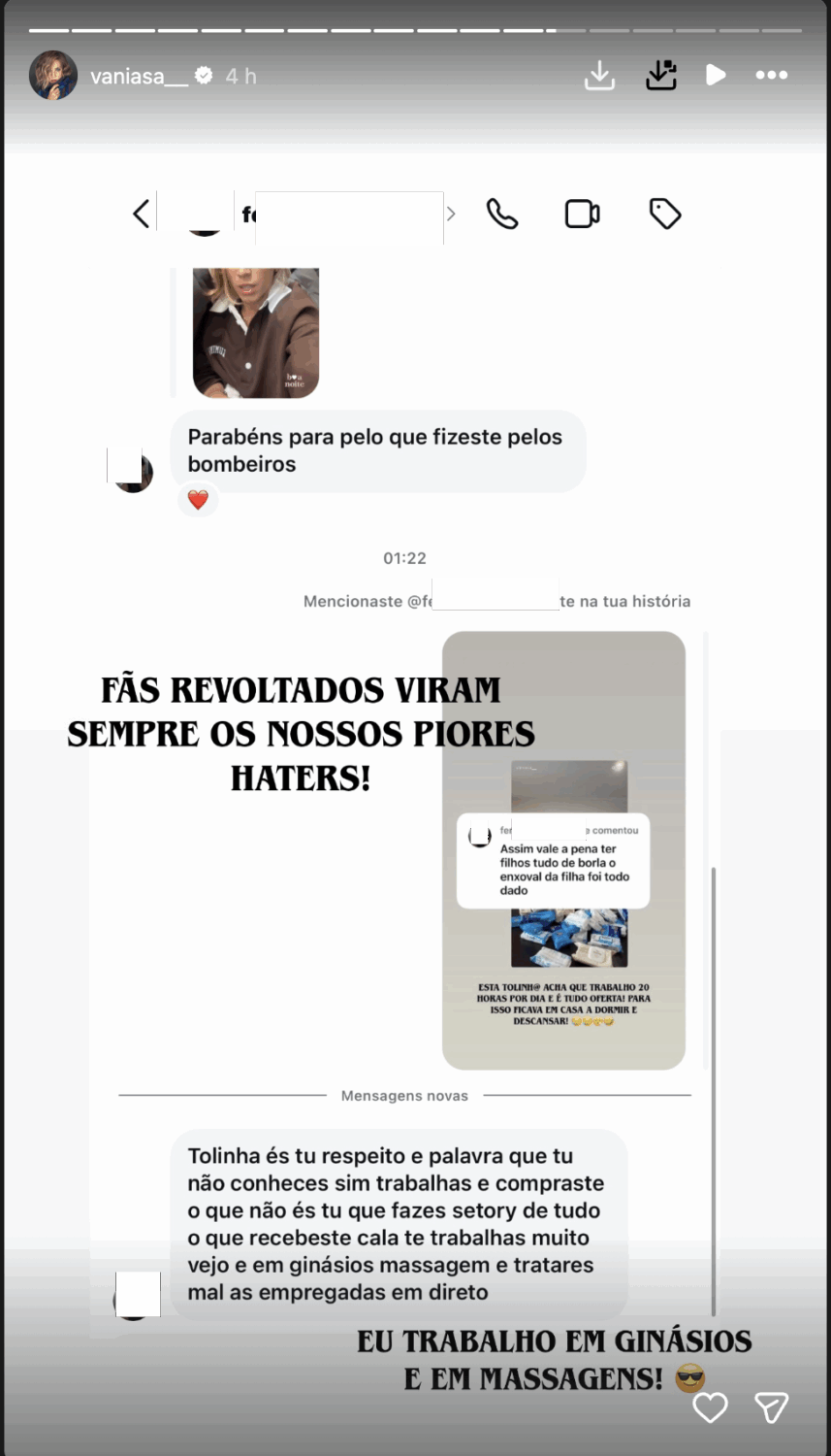 "Everything for free. Layette all given." Pregnant, Vânia Sá exposes comment and reacts