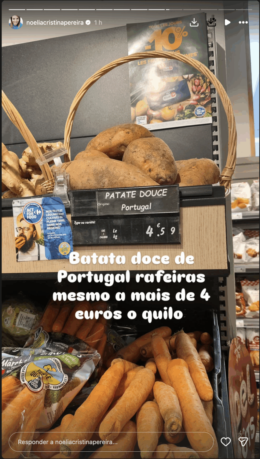 In Paris, Noélia Pereira is 'shocked' by prices: “We still complain about Portugal…”