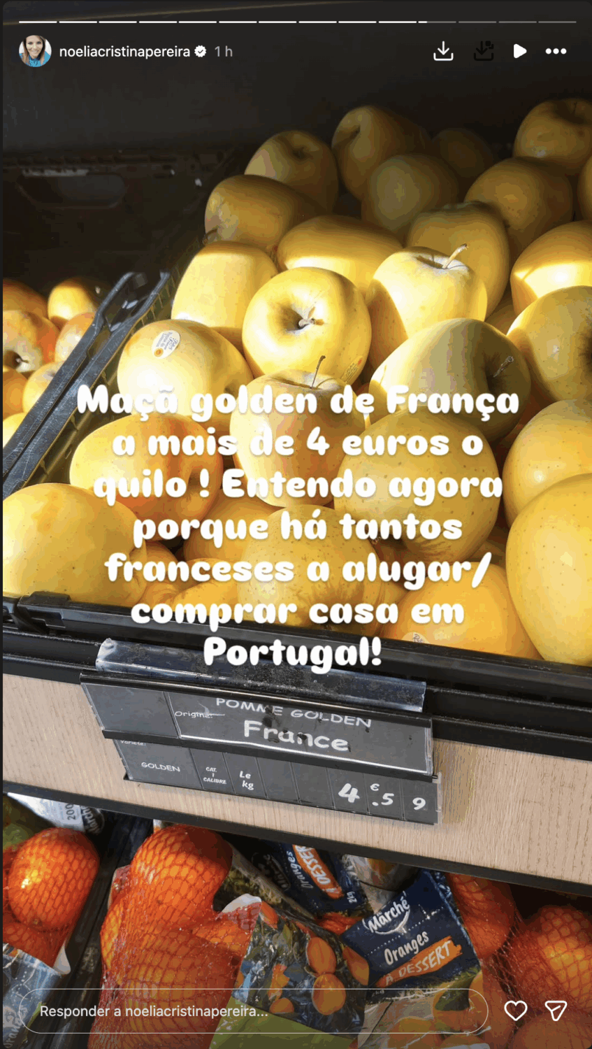 In Paris, Noélia Pereira is 'shocked' by prices: “We still complain about Portugal…”