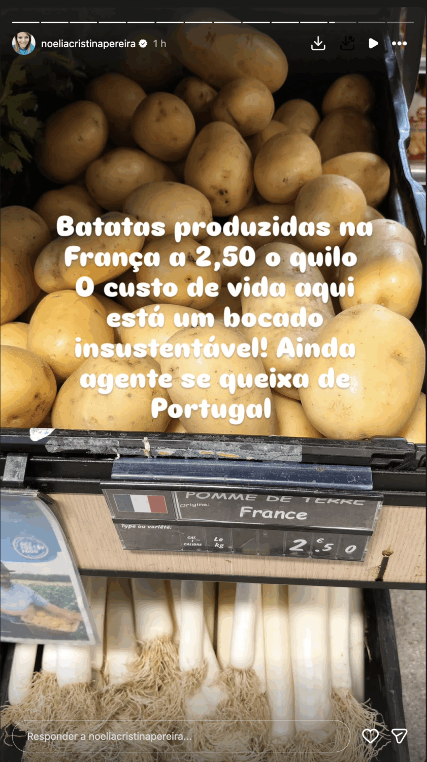 In Paris, Noélia Pereira is 'shocked' by prices: “We still complain about Portugal…”