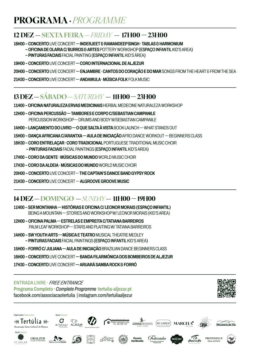 Tradition, music and local products liven up three days of the Aljezur Christmas Fair