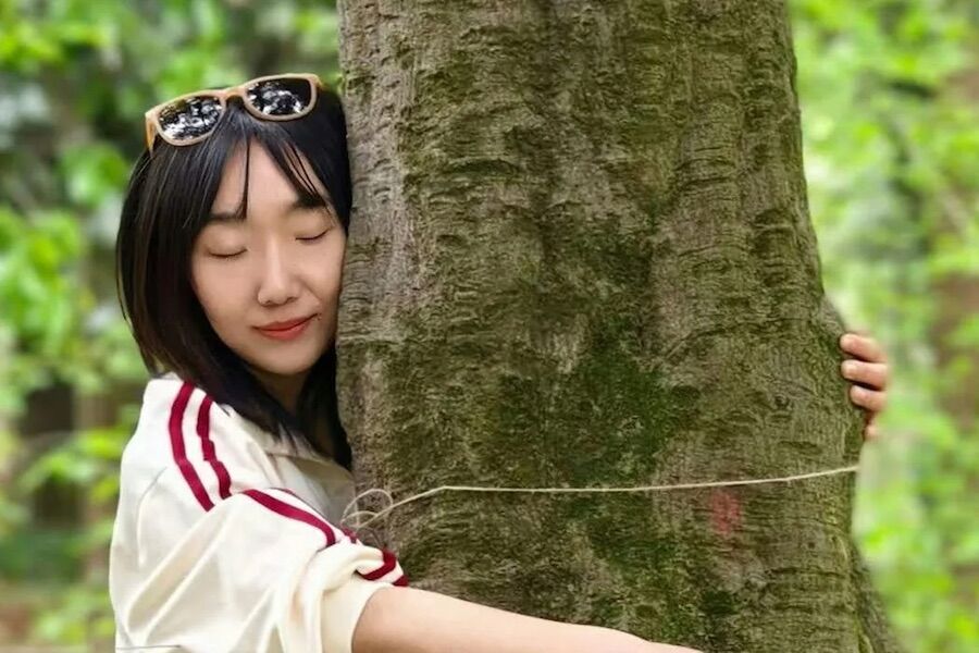 Why are so many young people in China hugging trees?