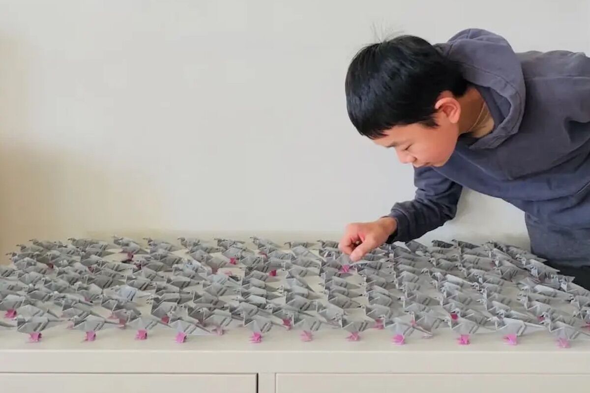 14-year-old boy won prize for origami capable of supporting 10,000 times its weight