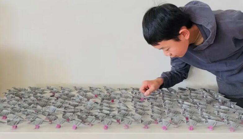 14-year-old boy won prize for origami capable of supporting 10,000 times its weight
