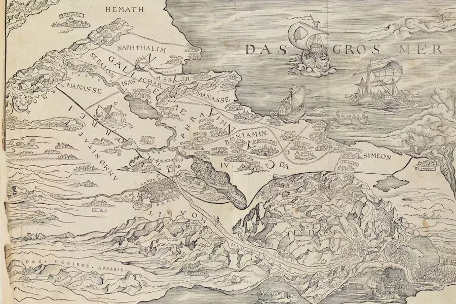 First Bible to include a map helped spread the idea of ​​borders