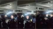 PSP candidates filmed in a boxing match inside the Torres Novas school