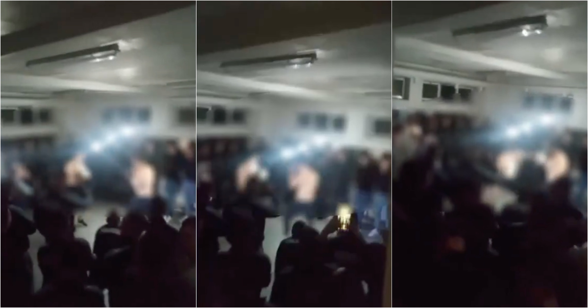PSP candidates filmed in a boxing match inside the Torres Novas school